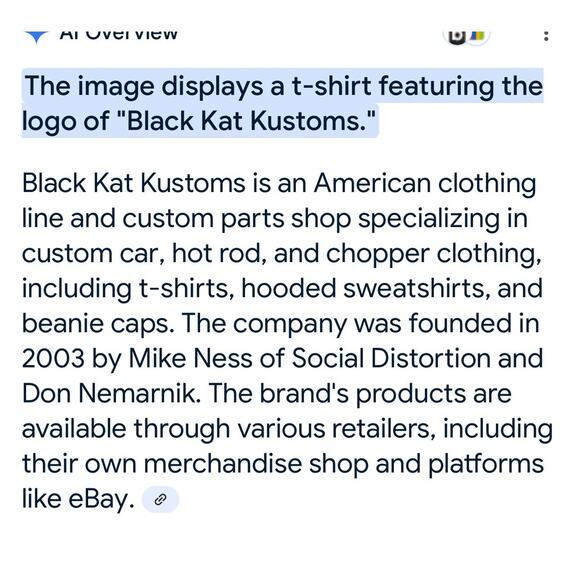 Black Kat Kustoms Social Distortion Mike Ness T-Shirt L DISTRESSED Custom Rare - Picture 11 of 11